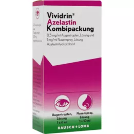VIVIDRIN Azélastine Kombip. 0,5mg/ml ATR+1mg/ml NAS, 1 P