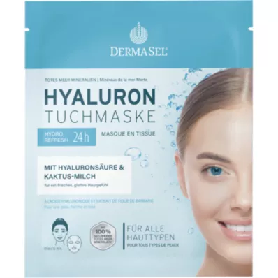 DERMASEL Masque en tissu à lacide hyaluronique, 1 pc