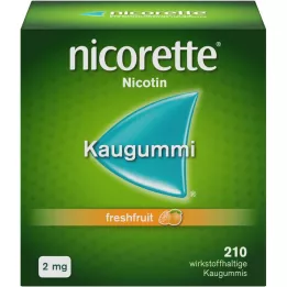 NICORETTE 2 mg gomme à mâcher freshfruit, 210 pces