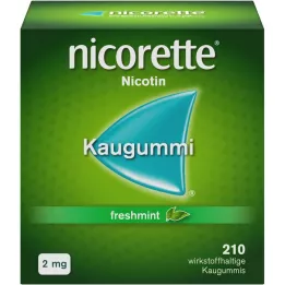 NICORETTE 2 mg gomme à mâcher freshmint, 210 pces