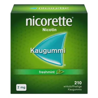 nicorette chewing-gum menthe fraîche, 2 mg de nicotine, 210 pièces