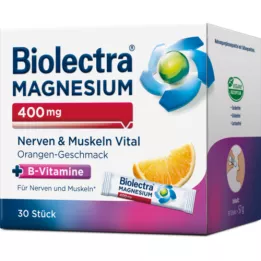 BIOLECTRA Magnésium 400 mg Nerfs &amp; Muscles Vital, 30X1.9 g