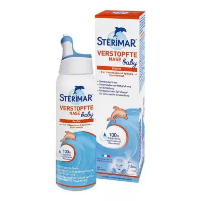 STÉRIMAR Spray nasal 2 en 1 pour bébé Nez bouché &amp; Rinçage, 100 ml