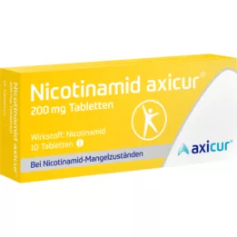 NICOTINAMID axicur 200 mg comprimés, 10 pcs