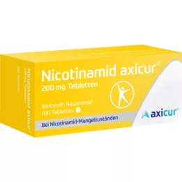 NICOTINAMID axicur 200 mg comprimés, 100 pcs