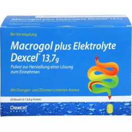 MACROGOL plus Electrolytes Dexcel 13,7 g PLE, 20 pièces