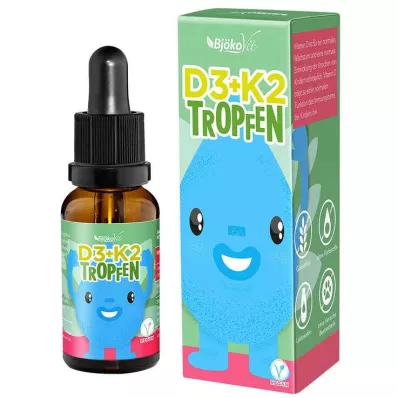Gouttes pour enfants vitamine D3 + K2, 10 ml Gouttes pour enfants vitamine D3 + K2, 10 ml