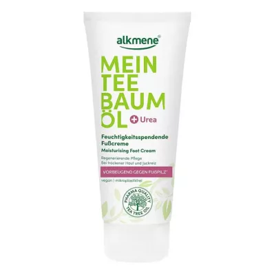 ALKMENE Ma crème pour les pieds à lhuile essentielle darbre à thé, 100 ml