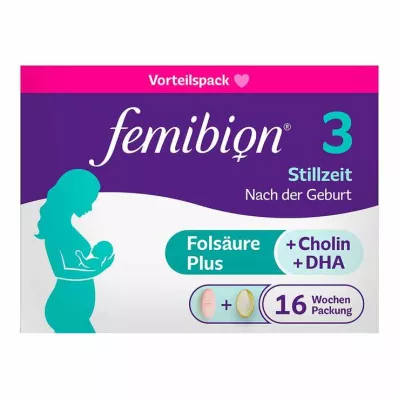 Pack combiné dallaitement Femibion 3, 2x112 pcs Pack combiné dallaitement Femibion 3, 2x112 pcs