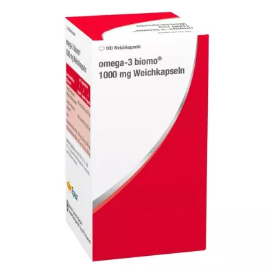 Omega-3 Biomo 1000 mg capsules molles, 100 pièces Omega-3 Biomo 1000 mg capsules molles, 100 pièces