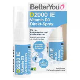 BETTERYOU 2000 U.I. de vitamine D3 en spray direct, 15 ml