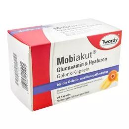 MOBIAKUT Glucosamine &amp; Capsules pour articulations à base dhyaluron, 90 capsules
