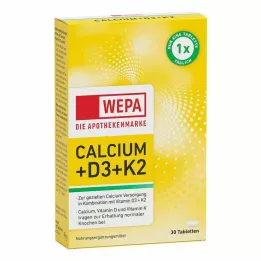 WEPA Comprimés de Calcium+D3+K2, 30 comprimés
