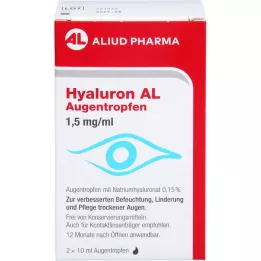 HYALURON AL Gouttes pour les yeux 1,5 mg/ml, 2X10 ml