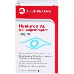 HYALURON AL Gel Collyre 3 mg/ml, 2X10 ml