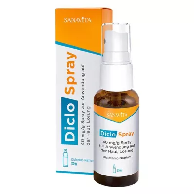 DicloSpray 40 mg/g pour utilisation sur la peau, 25 g