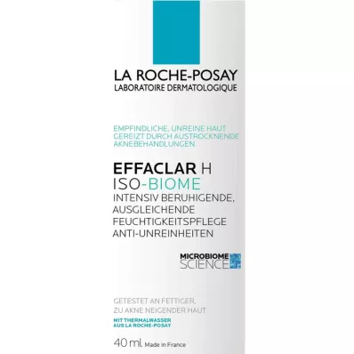 ROCHE-POSAY Effaclar H Iso-Biome Crème hydratante, 40 ml