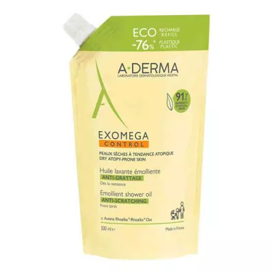 Recharge dhuile de douche A-derma Exomega Control (500 ml) Recharge dhuile de douche A-derma Exomega Control (500 ml)