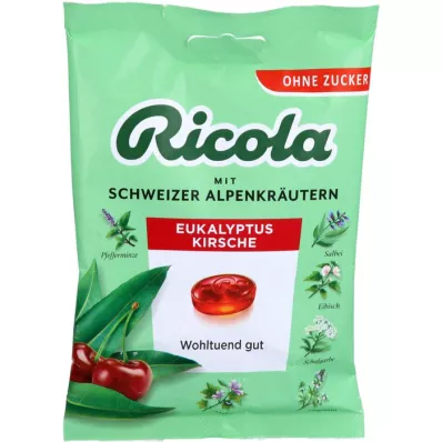 RICOLA sachet de bonbons à leucalyptus et à la cerise, 75 g