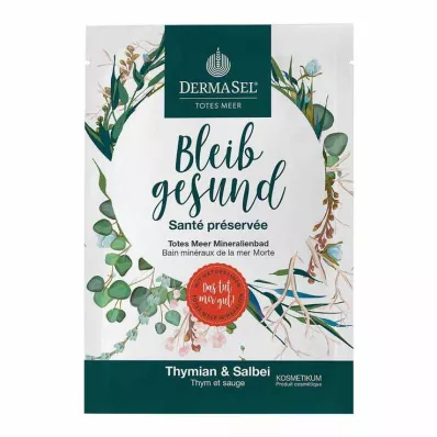 Dermasel Cristaux de bain de la Mer Morte Restez en bonne santé, 60 g