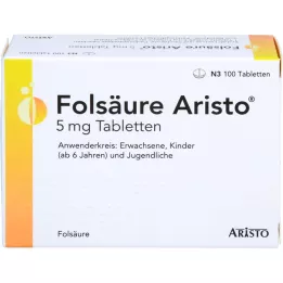 FOLSÄURE ARISTO 5 mg Comprimés, 100 pcs