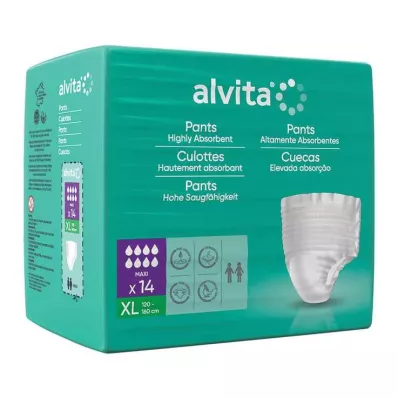 Alvita Incontinence Pantalon Maxi XL, 14 pc Alvita Incontinence Pantalon Maxi XL, 14 pc