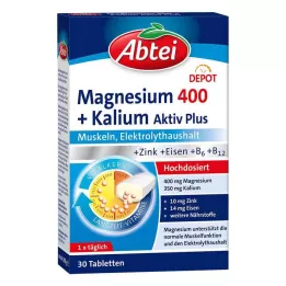 ABTEI Comprimés de magnésium 400+potassium, 30 comprimés