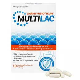 MULTILAC Synbiotique intestinal gélules gastro-résistantes, 10 gélules
