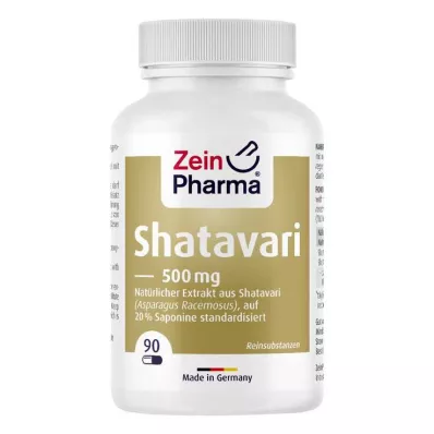 SHATAVARI Extrait 20 % 500 mg en gélules, 90 gélules