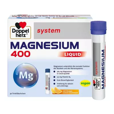 DOPPELHERZ Magnésium 400 Liquid system ampoule buvable, 30 pcs