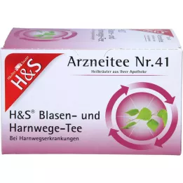 H&amp;S Tisane pour la vessie et les voies urinaires, sachet-filtre, 20X2 g