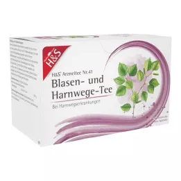 H&amp;S Tisane pour la vessie et les voies urinaires, sachet-filtre, 20X2 g