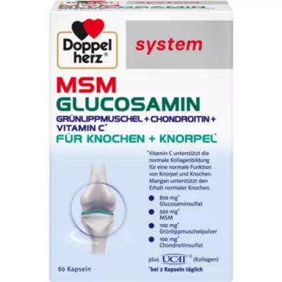 DOPPELHERZ MSM Gélules de glucosamine, 60 gélules