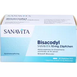 BISACODYL SANAVITA Suppositoire de 10 mg, 30 pièces