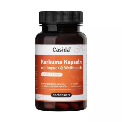 Capsules de curcuma + gingembre + encens, dosage élevé, 90 pièces