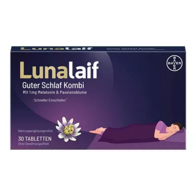 Lunalaif bons comprimés de combinaison de sommeil, 30 pc Lunalaif bons comprimés de combinaison de sommeil, 30 pc