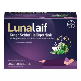 LUNALAIF Sachet de boisson chaude Bon sommeil, 20 sachets