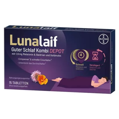 LUNALAIF Comprimés Guter Schlaf Kombi Depot, 15 pc