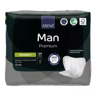 Abena Man Premium Formule 1 Semelles intérieures, 15 pc