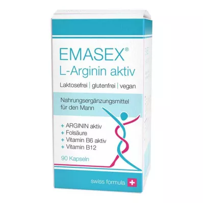 Capsules actives Emasex L-Arginine, 90 pièces