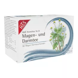 H&amp;S Tisane pour lestomac et lintestin, sachets filtres, 20X2.0 g