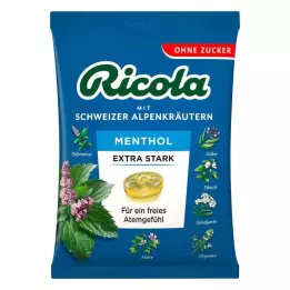 RICOLA Sachet sans date de péremption Menthol extra fort, 75 g