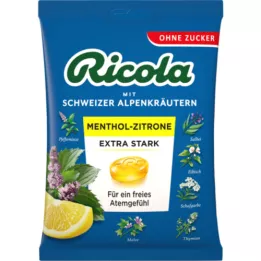 RICOLA sachet de menthol citron extra fort Bon., 75 g