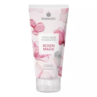 DERMASEL Douche de soin à la Mer Morte Magie de Roses, 200 ml