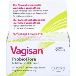 VAGISAN Capsules vaginales à lacide lactique ProbioFlora, 8 capsules