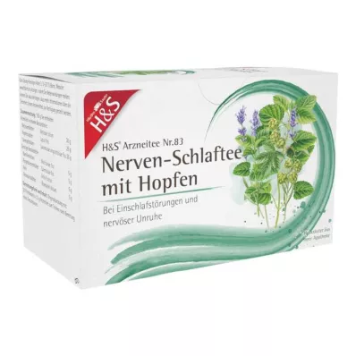 H&S Thé pour les nerfs et le sommeil avec sachet filtre au houblon, 20X1,5 g H&S Thé pour les nerfs et le sommeil avec sachet filtre au houblon, 20X1,5 g