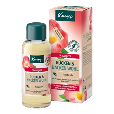 Huile de massage Kneipp dos &amp; bien-être du cou (100 ml)