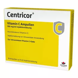 CENTRICOR Ampoules de vitamine C 100 mg/ml, 5X5 ml