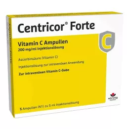 CENTRICOR Forte Vitamine C Amp. 200 mg/ml Solution injectable, 5X5 ml