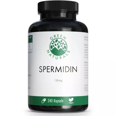 GREEN NATURALS Gélules de spermidine 1,6 mg, 240 gélules